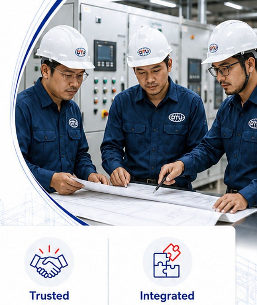 DTU engineer reviewing integrated operational systems