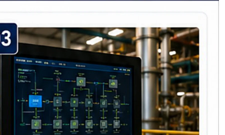 PLC and SCADA system monitoring interface